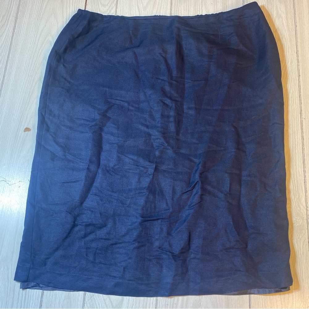 Jon Lawrence Women’s Knee Length Lined Blue Navy Skirt Size 22W